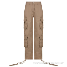 Vintage High Waist Streetwear Wide Leg Cargo Pants